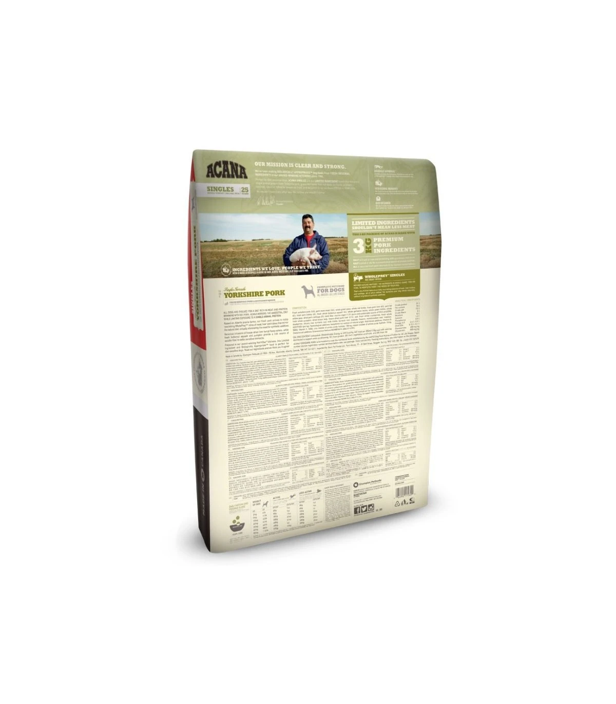 Acana Adult Yorkshire Pork Dog 11,4 Kg Singles 25 4 Acana Adult Yorkshire Pork Dog 11,4 Kg Singles 25 - immagine 2