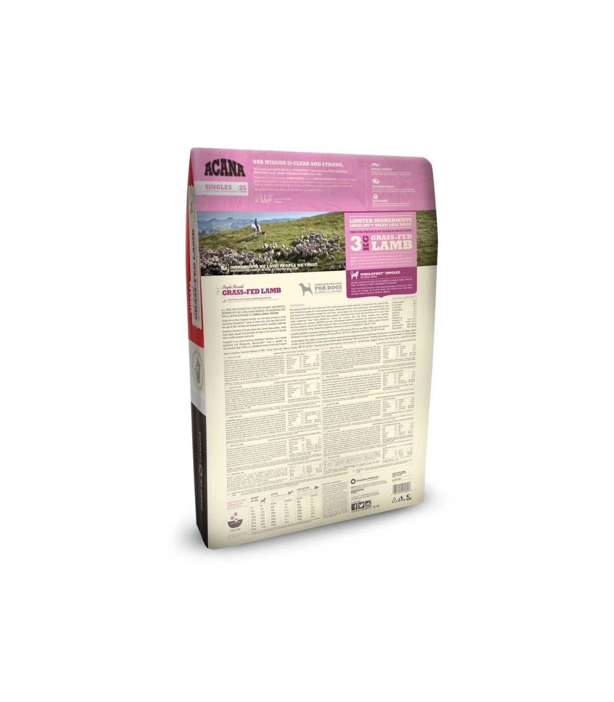 Acana Grass-fed Lamb Dog 11,4 Kg Singles 25 4 Acana Grass-fed Lamb Dog 11,4 Kg Singles 25 - immagine 2
