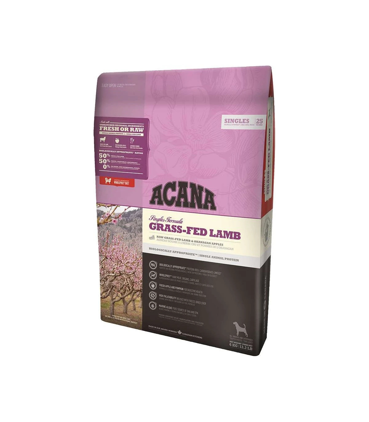 Acana Grass-fed Lamb Dog 2 Kg Singles 25 3 Acana Grass-fed Lamb Dog 2 Kg Singles 25