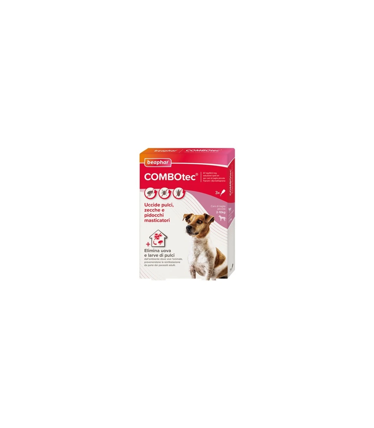 Beaphar Combotec 3 Pipette Cani Piccoli 2-10 Kg 3 Beaphar Combotec 3 Pipette Cani Piccoli 2-10 Kg