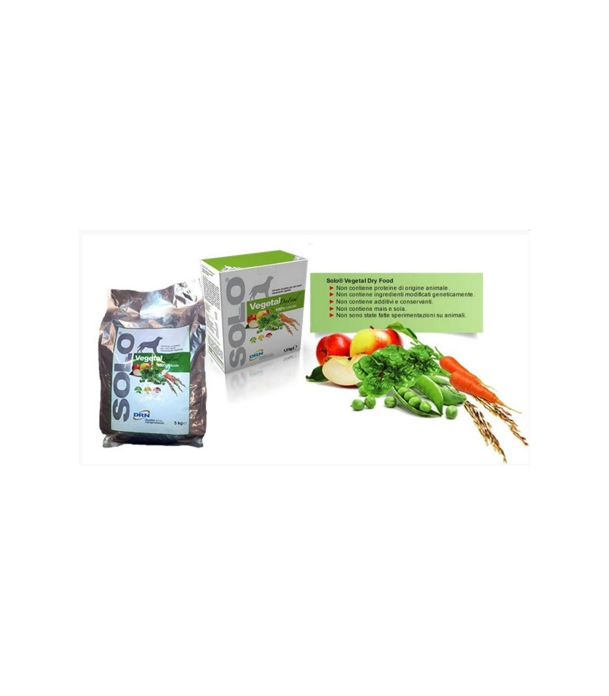 Drn Solo Vegetal Dry Food 1,5 Kg 3 Drn Solo Vegetal Dry Food 1,5 Kg