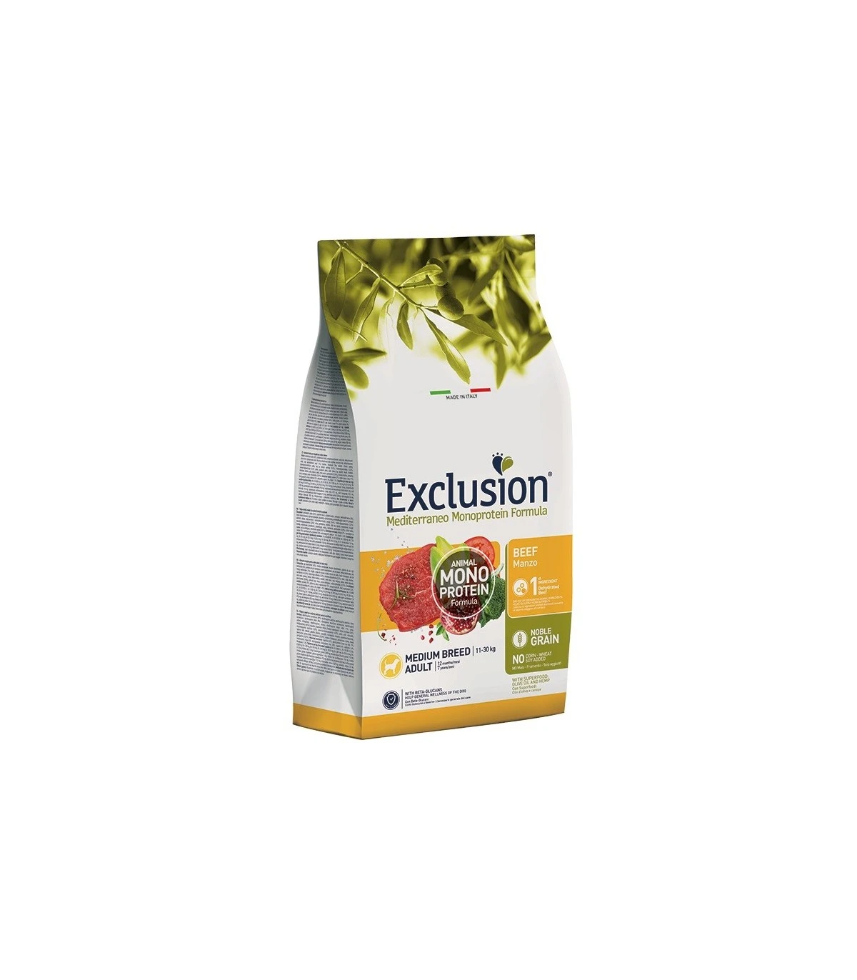 Exclusion Mediterraneo Adult Medium Breed Manzo 3 Kg 3 Exclusion Mediterraneo Adult Medium Breed Manzo 3 Kg
