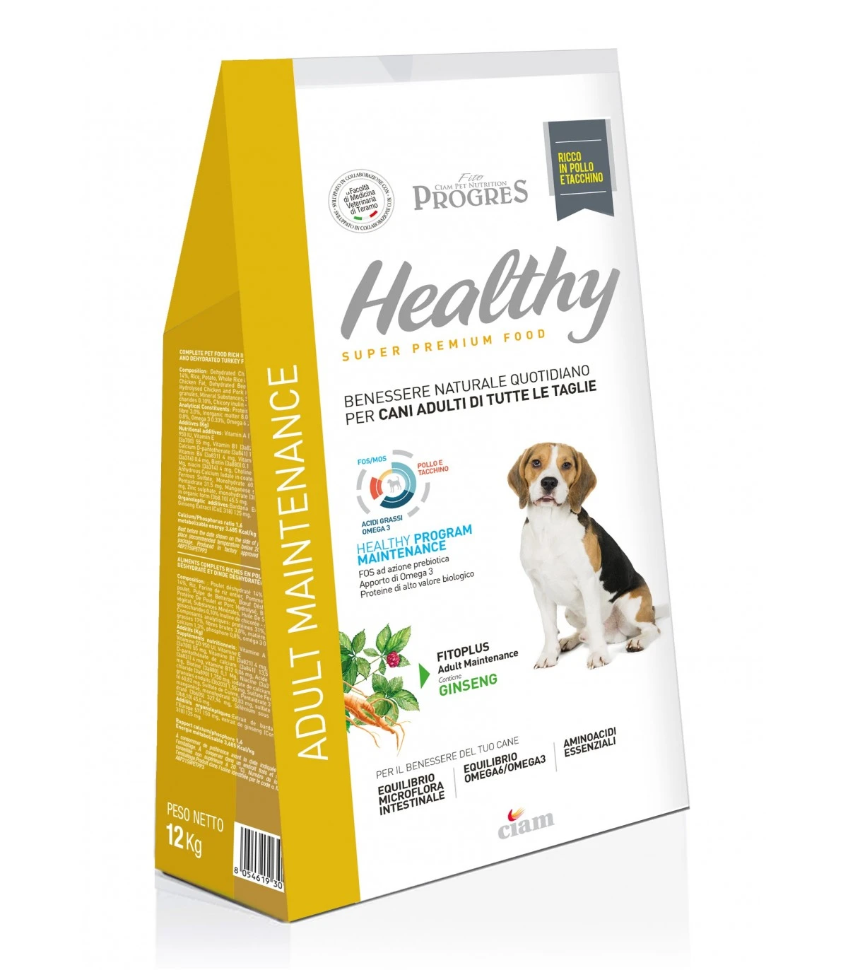 Fito Progres Cane Healty Adult Mantenimento Pollo E Tacchino 12 Kg 3 Fito Progres Cane Healty Adult Mantenimento Pollo E Tacchino 12 Kg