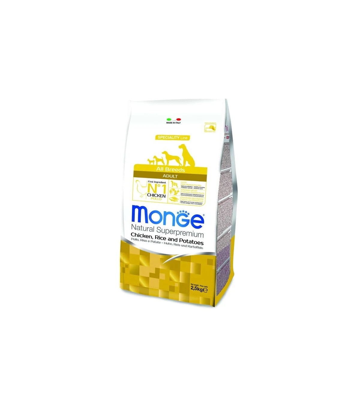 Monge Cane Adult All Breeds Pollo Riso E Patate 2,5 Kg 3 Monge Cane Adult All Breeds Pollo Riso E Patate 2,5 Kg