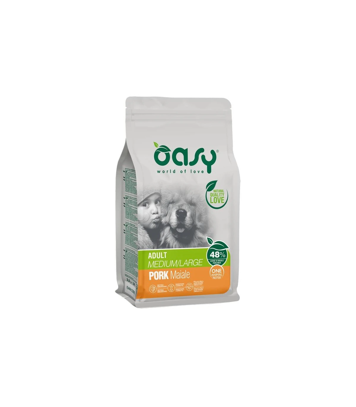 Oasy Cane Adult One Protein Medium Large Maiale 12 Kg 3 Oasy Cane Adult One Protein Medium Large Maiale 12 Kg