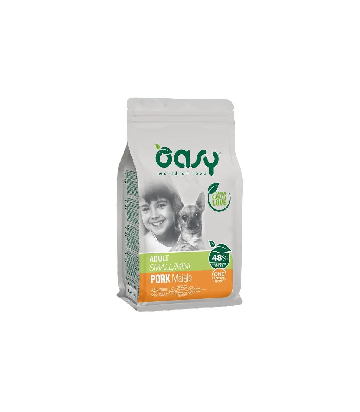 Oasy Cane Adult One Protein Small Mini Maiale 2,5 Kg 3 Oasy Cane Adult One Protein Small Mini Maiale 2,5 Kg
