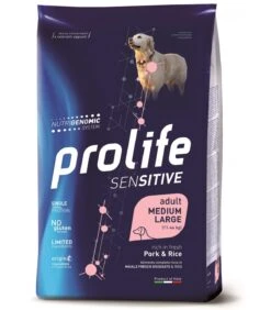 Prolife Cane Sensitive Adult Maiale & Riso Medium Large 2,5 Kg